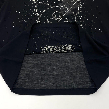 【中古】beautiful people | ビューティフルピープル　26SS MY MELODY&KUROMI 80/1 ELS jersey T シースルー半袖Ｔシャツ 1616310002 ブラック サイズ：36【尾張小牧店】