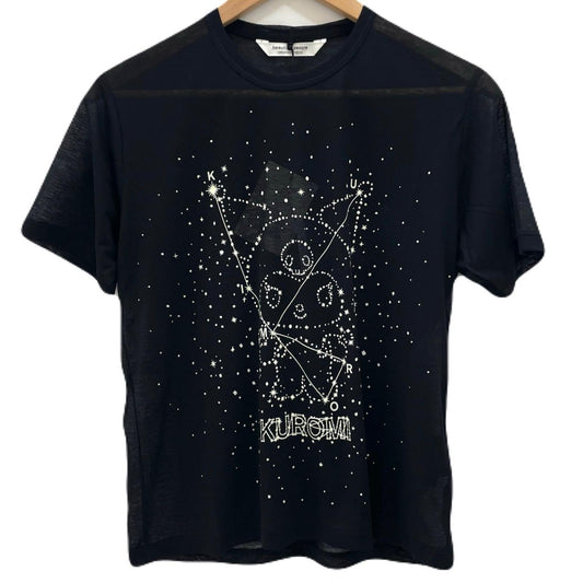 【中古】beautiful people | ビューティフルピープル　26SS MY MELODY&KUROMI 80/1 ELS jersey T シースルー半袖Ｔシャツ 1616310002 ブラック サイズ：36【尾張小牧店】