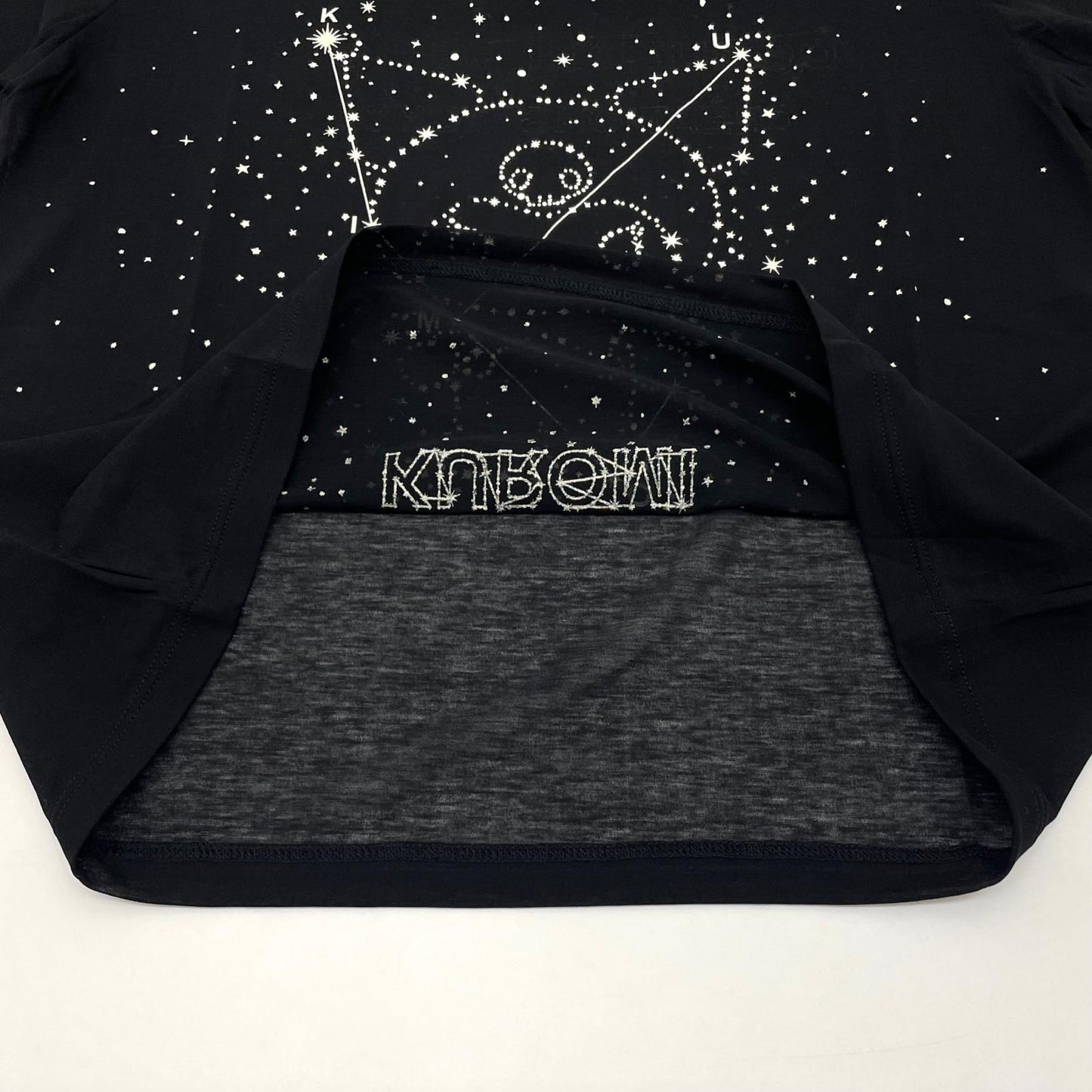 【中古】beautiful people | ビューティフルピープル　26SS MY MELODY&KUROMI 80/1 ELS jersey T シースルー半袖Ｔシャツ 1616310002 ブラック サイズ：36【尾張小牧店】