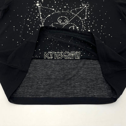 【中古】beautiful people | ビューティフルピープル　26SS MY MELODY&KUROMI 80/1 ELS jersey T シースルー半袖Ｔシャツ 1616310002 ブラック サイズ：36【尾張小牧店】