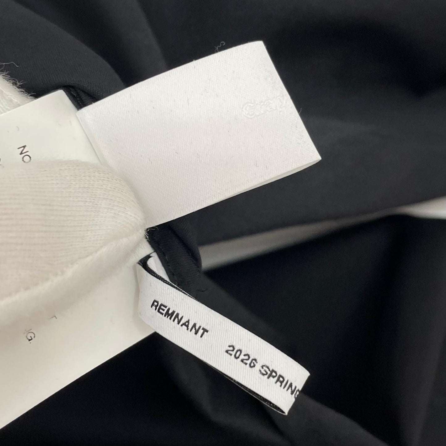 【中古】Graphpaper | グラフペーパー　26SS Silicon Poplin Deep Slit Band Collar Shirt 長袖シャツ GL261-50184 ブラック【尾張小牧店】