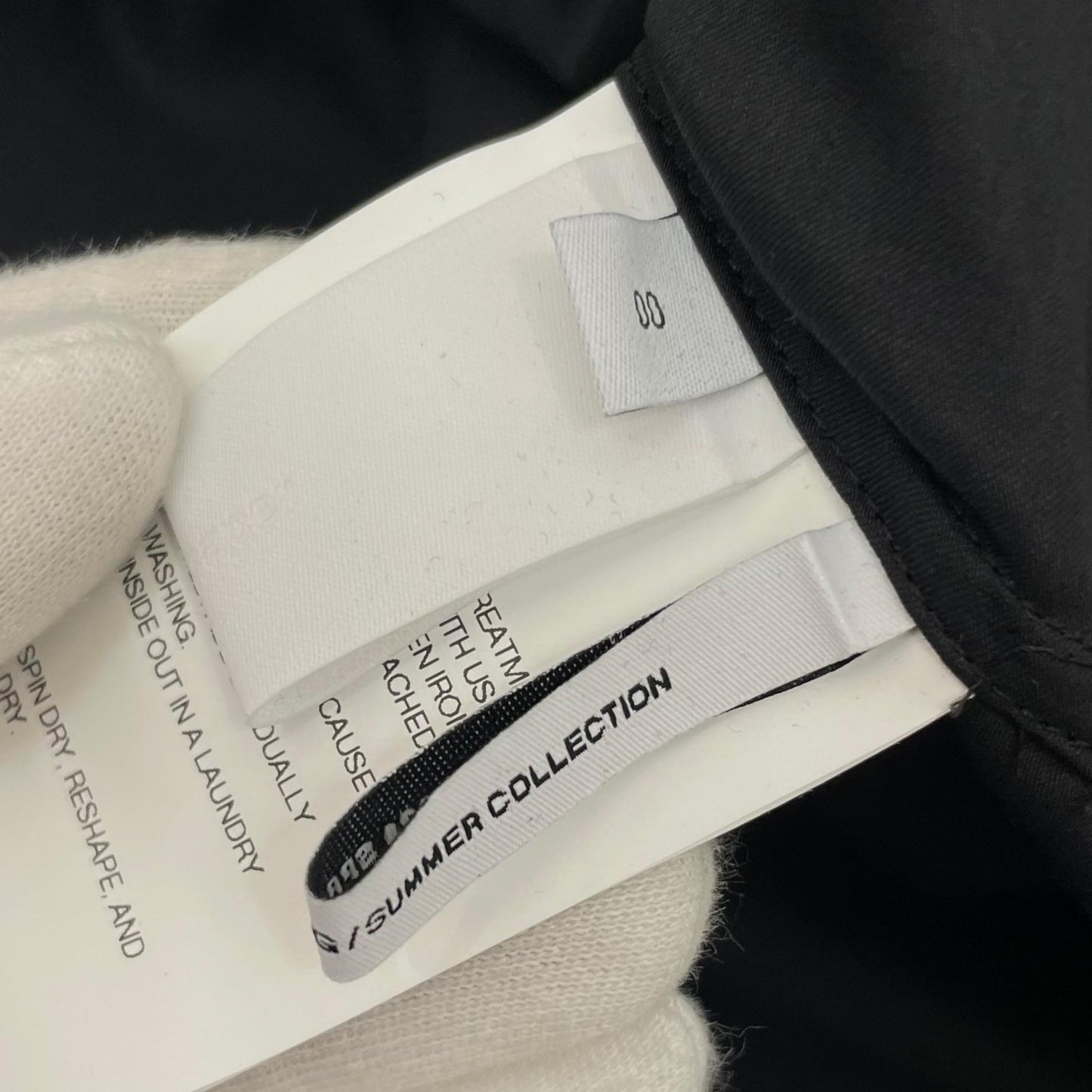 【中古】Graphpaper | グラフペーパー　26SS Silicon Poplin Deep Slit Band Collar Shirt 長袖シャツ GL261-50184 ブラック【尾張小牧店】