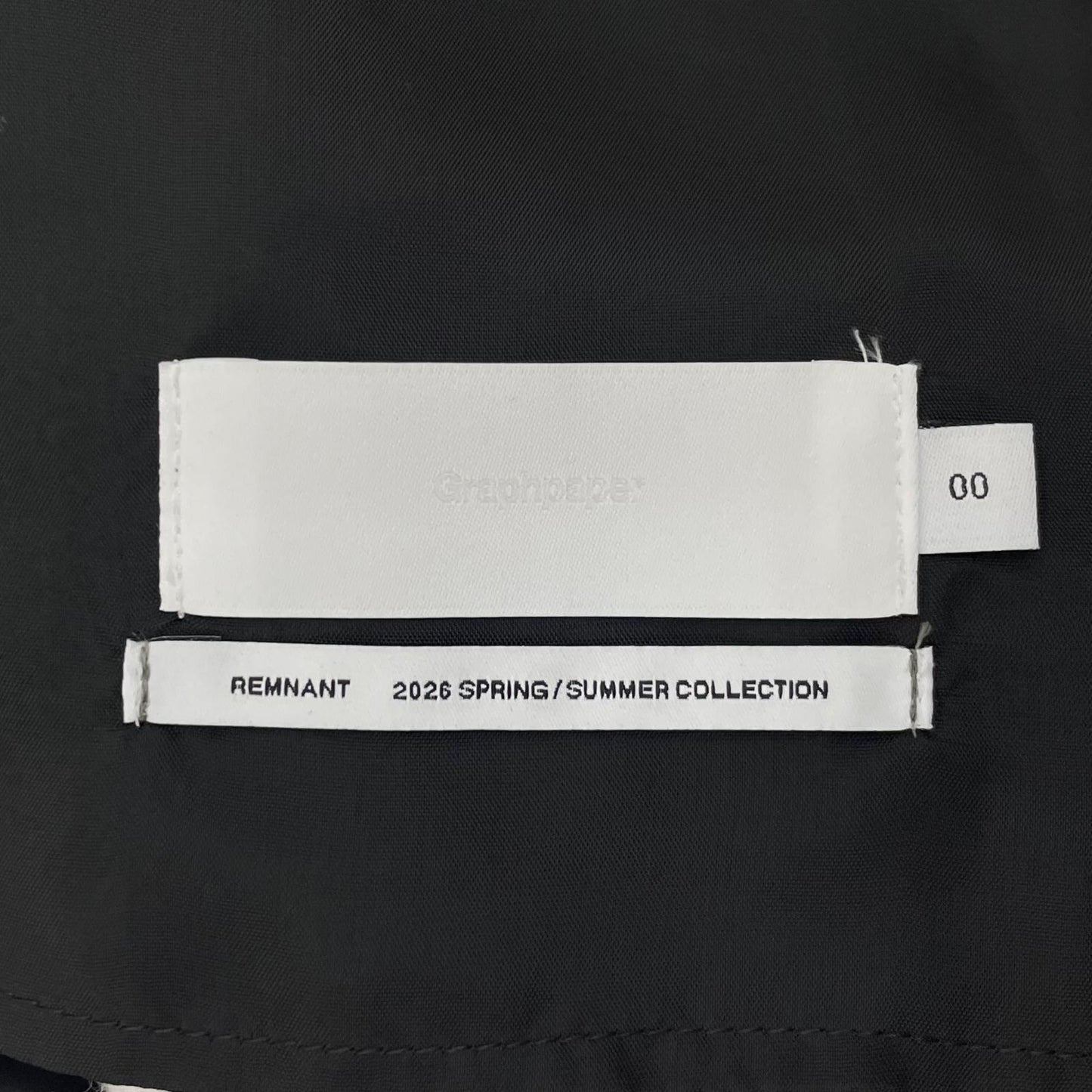 【中古】Graphpaper | グラフペーパー　26SS Silicon Poplin Two Tuck Easy Wide Pants パンツ GL261-40187 ブラック【尾張小牧店】