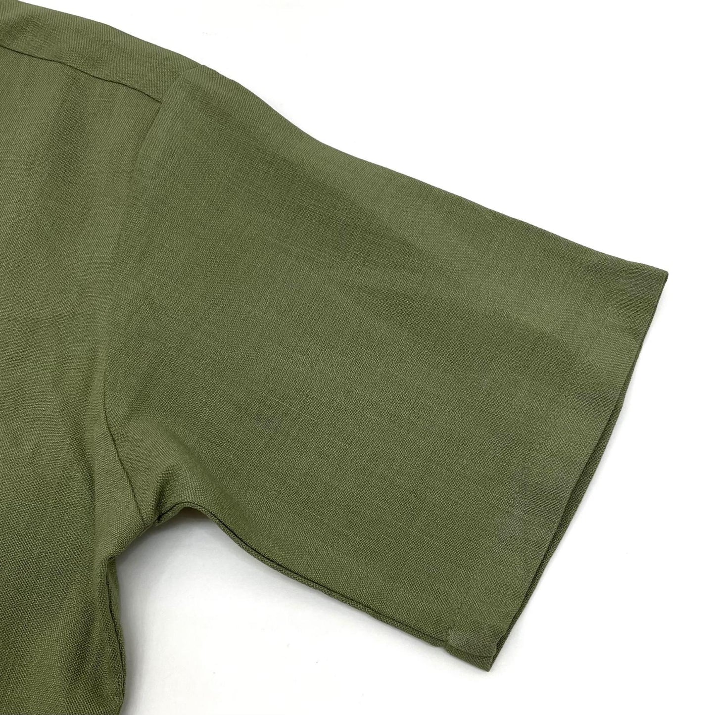 【中古】VINTAGE | ビンテージ 50s-60s　オープンカラーシャツ　半袖シャツ グリーン【尾張小牧店】