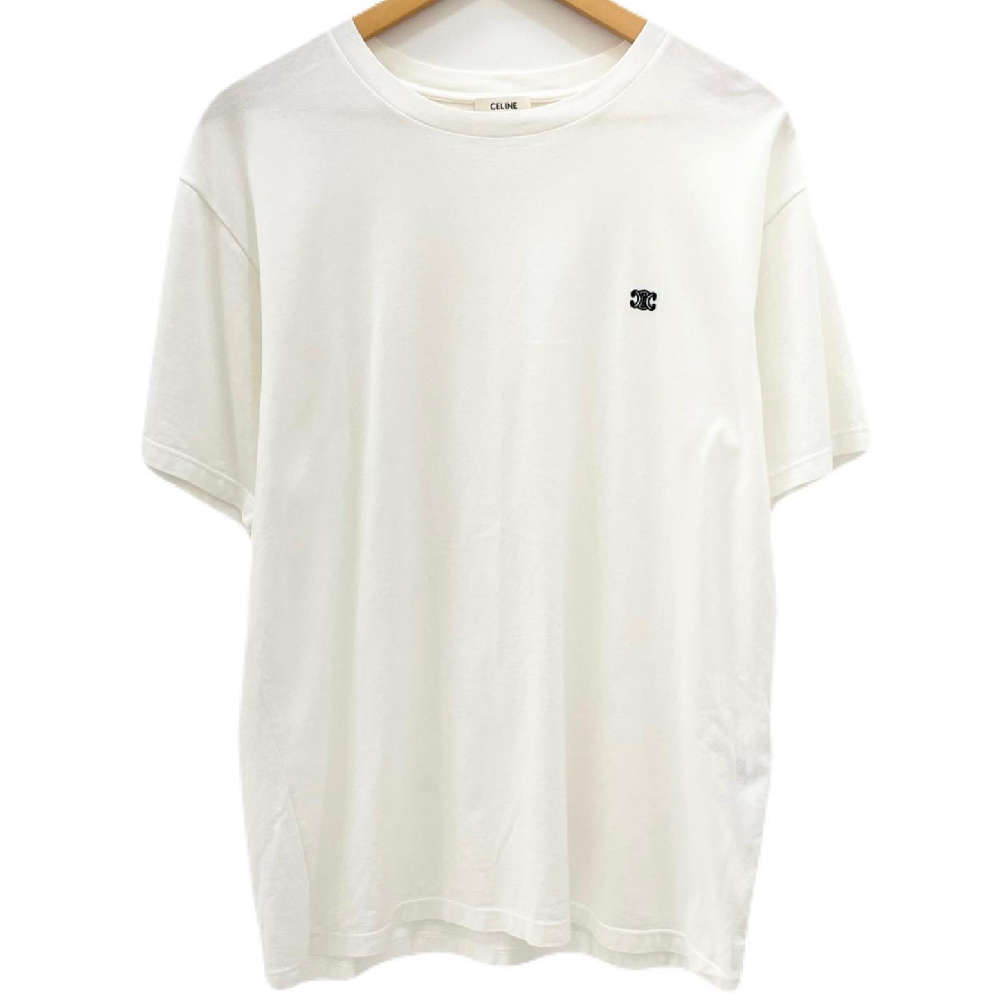 【中古】CELINE | セリーヌ トリオンフ　25SS 半袖Ｔシャツ 2X041671Q ホワイト サイズ：XS【尾張小牧店】