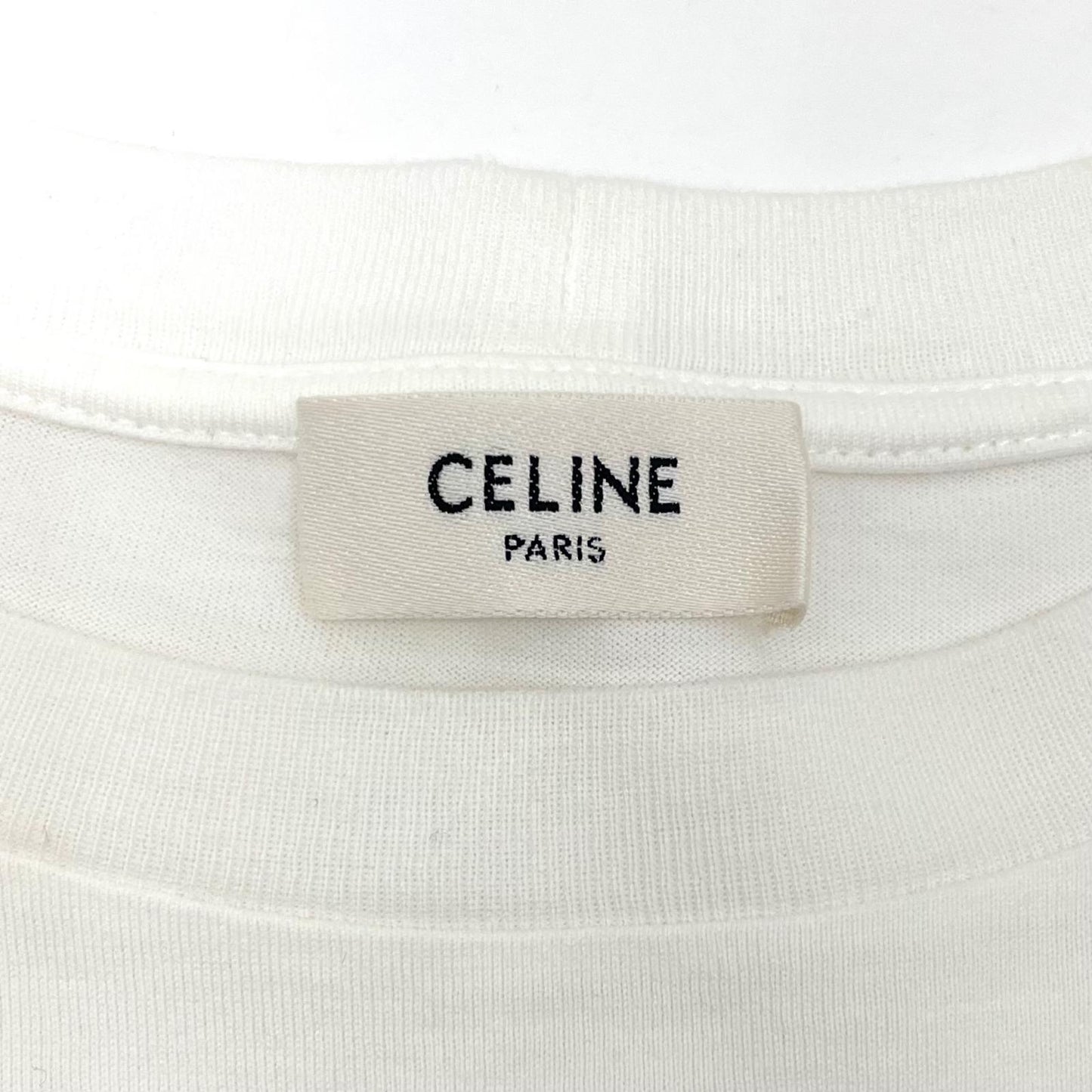 【中古】CELINE | セリーヌ トリオンフ　25SS 半袖Ｔシャツ 2X041671Q ホワイト サイズ：XS【尾張小牧店】