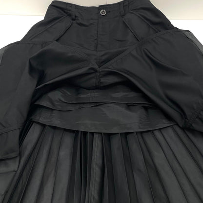 【中古】Sacai | サカイ Nylon-Twill Pleated Cargo Midi Skirt バックプリーツスカート SCW-205 ブラック サイズ：3【尾張小牧店】