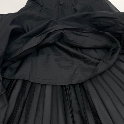 【中古】Sacai | サカイ Nylon-Twill Pleated Cargo Midi Skirt バックプリーツスカート SCW-205 ブラック サイズ：3【尾張小牧店】