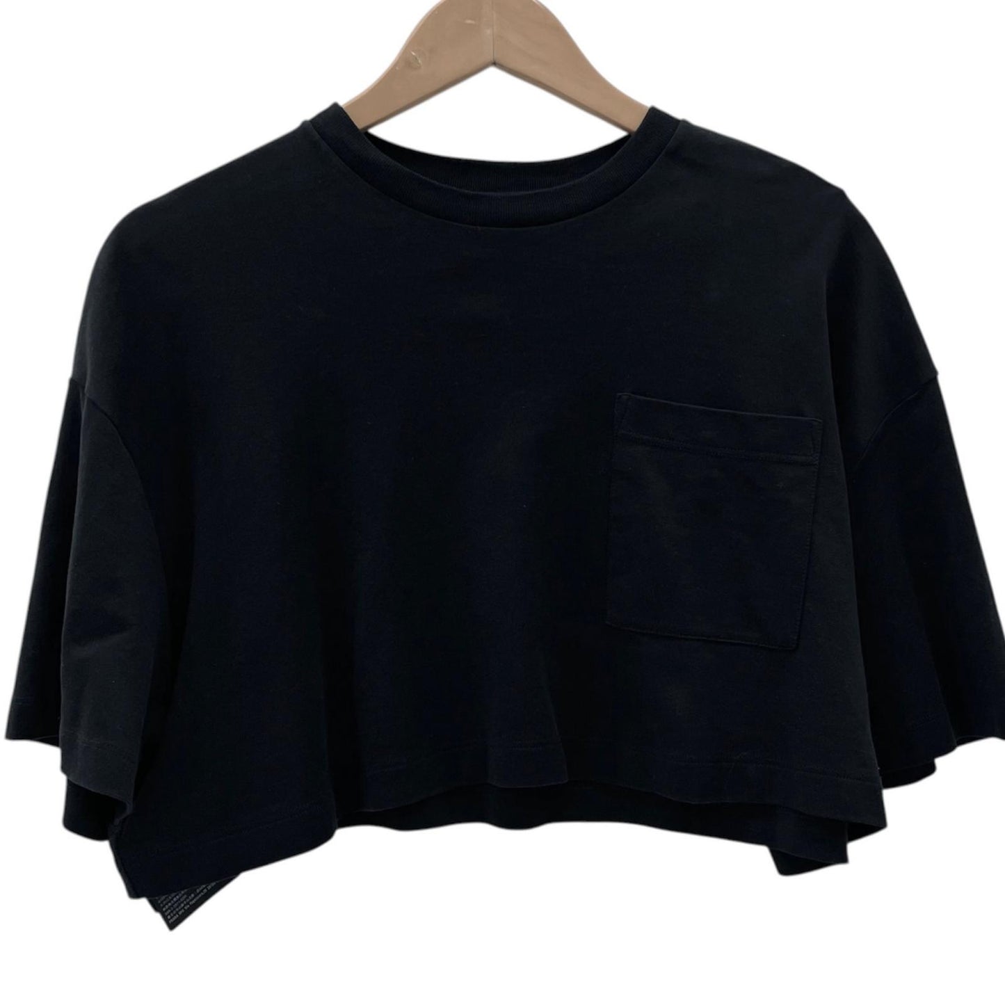 【中古】PRADA | プラダ CROPPED JERSEY TEE 半袖Ｔシャツ ブラック サイズ：S【尾張小牧店】