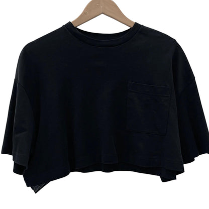 【中古】PRADA | プラダ CROPPED JERSEY TEE 半袖Ｔシャツ ブラック サイズ：S【尾張小牧店】