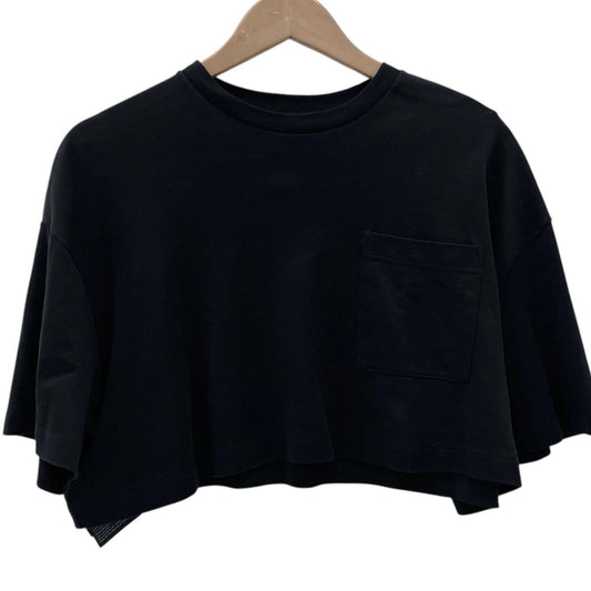 【中古】PRADA | プラダ CROPPED JERSEY TEE 半袖Ｔシャツ ブラック サイズ：S【尾張小牧店】