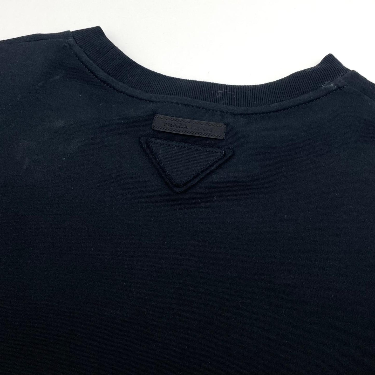 【中古】PRADA | プラダ CROPPED JERSEY TEE 半袖Ｔシャツ ブラック サイズ：S【尾張小牧店】