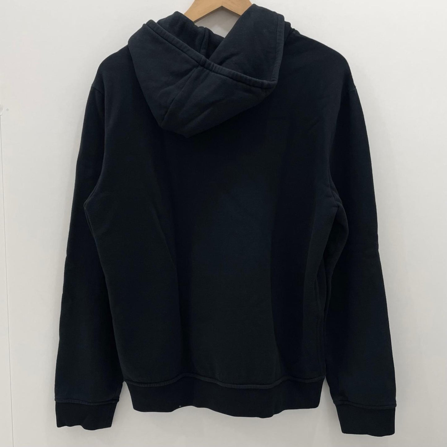 【中古】HERMES | エルメス CHEVAL AU TRAIT 裏起毛　長袖パーカー ブラック サイズ：L【尾張小牧店】