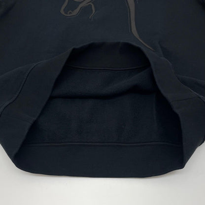 【中古】HERMES | エルメス CHEVAL AU TRAIT 裏起毛　長袖パーカー ブラック サイズ：L【尾張小牧店】