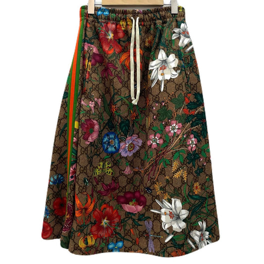 【中古】GUCCI | グッチ フローラルプリントジャージー スカート マルチカラー サイズ：S【尾張小牧店】