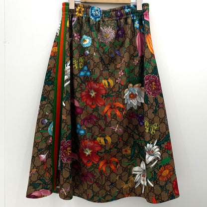【中古】GUCCI | グッチ フローラルプリントジャージー スカート マルチカラー サイズ：S【尾張小牧店】