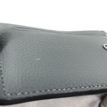 【中古】LOEWE | ロエベ アナグラム プレーン ぺブルグレインカーフスキン カードホルダー カードケース C821075X01 グレー【尾張小牧店】