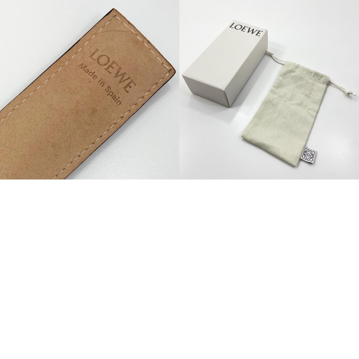 【中古】LOEWE | ロエベ スラップ ブレスレット スモール アナグラム バングル 119.19.336 ブラック【尾張小牧店】