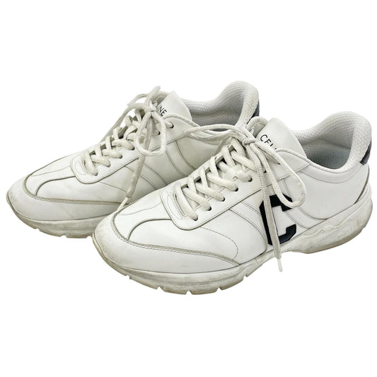 【中古】CELINE | セリーヌ CELINE RUNNER CR-02 ランナー ローレースアップ スニーカー 359483338C ホワイト×ブラック サイズ：39【尾張小牧店】