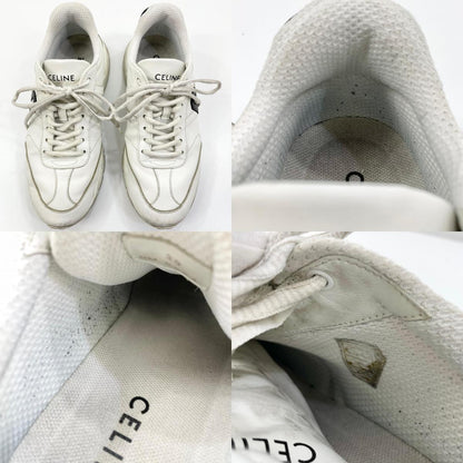 【中古】CELINE | セリーヌ CELINE RUNNER CR-02 ランナー ローレースアップ スニーカー 359483338C ホワイト×ブラック サイズ：39【尾張小牧店】