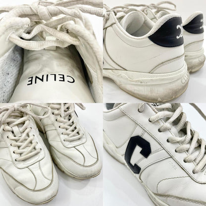 【中古】CELINE | セリーヌ CELINE RUNNER CR-02 ランナー ローレースアップ スニーカー 359483338C ホワイト×ブラック サイズ：39【尾張小牧店】