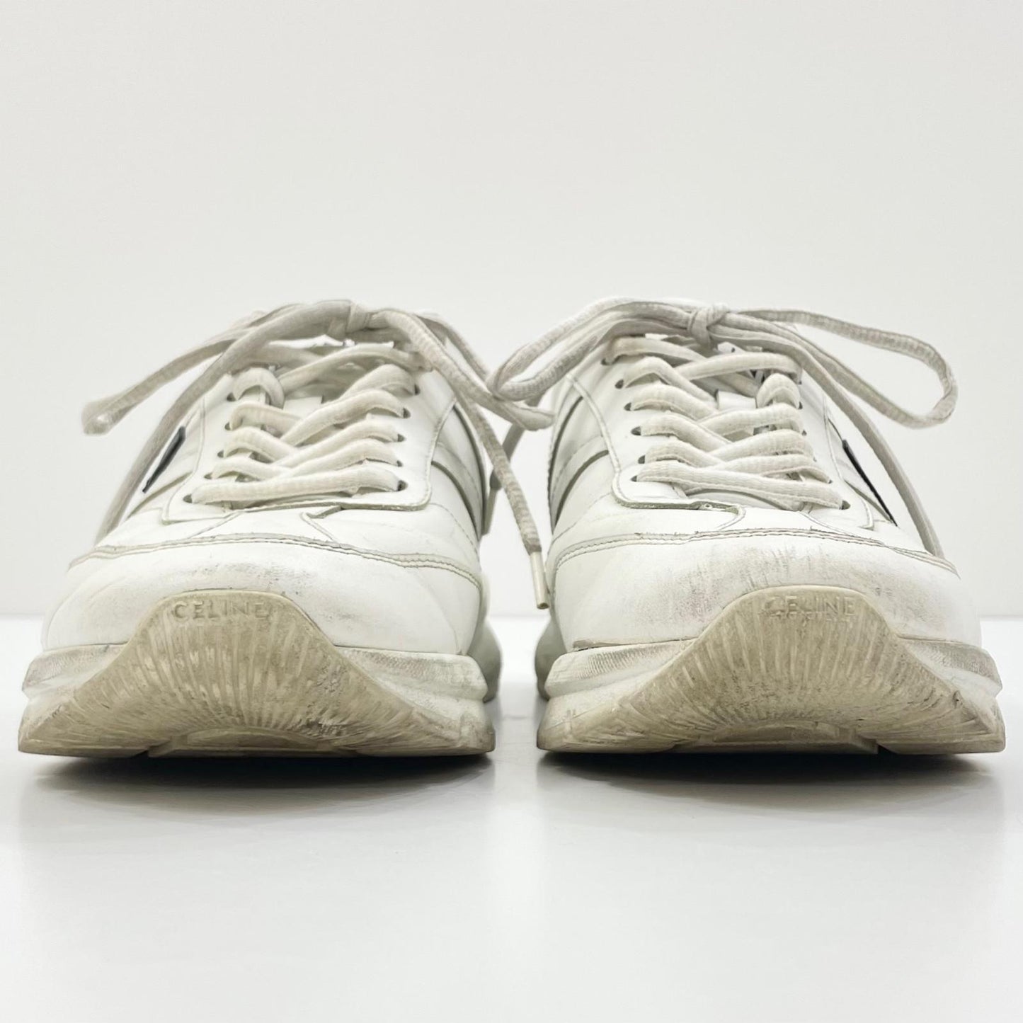 【中古】CELINE | セリーヌ CELINE RUNNER CR-02 ランナー ローレースアップ スニーカー 359483338C ホワイト×ブラック サイズ：39【尾張小牧店】