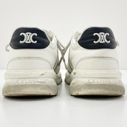 【中古】CELINE | セリーヌ CELINE RUNNER CR-02 ランナー ローレースアップ スニーカー 359483338C ホワイト×ブラック サイズ：39【尾張小牧店】