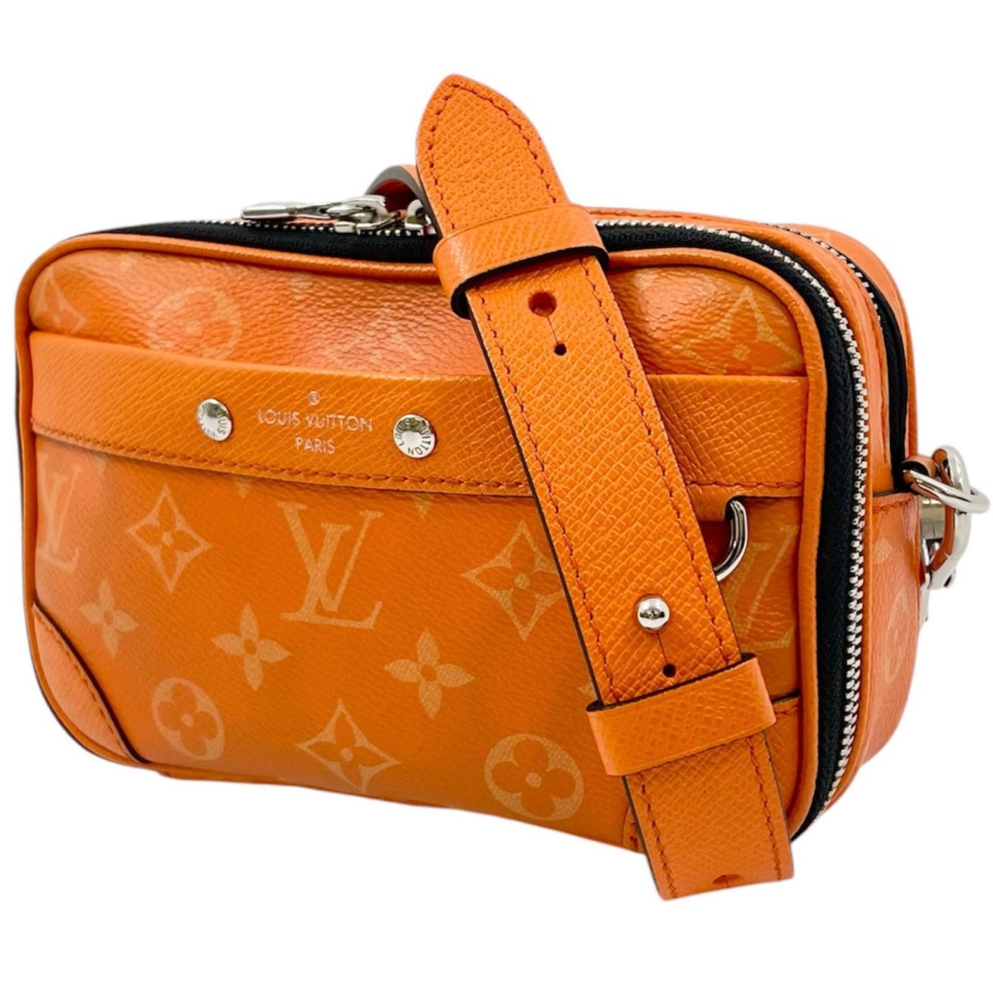 【中古】LOUIS VUITTON | ルイ・ヴィトン アルファ ウェアラブル ウォレットNV タイガラマ ショルダーバッグ M31073 オレンジ【尾張小牧店】