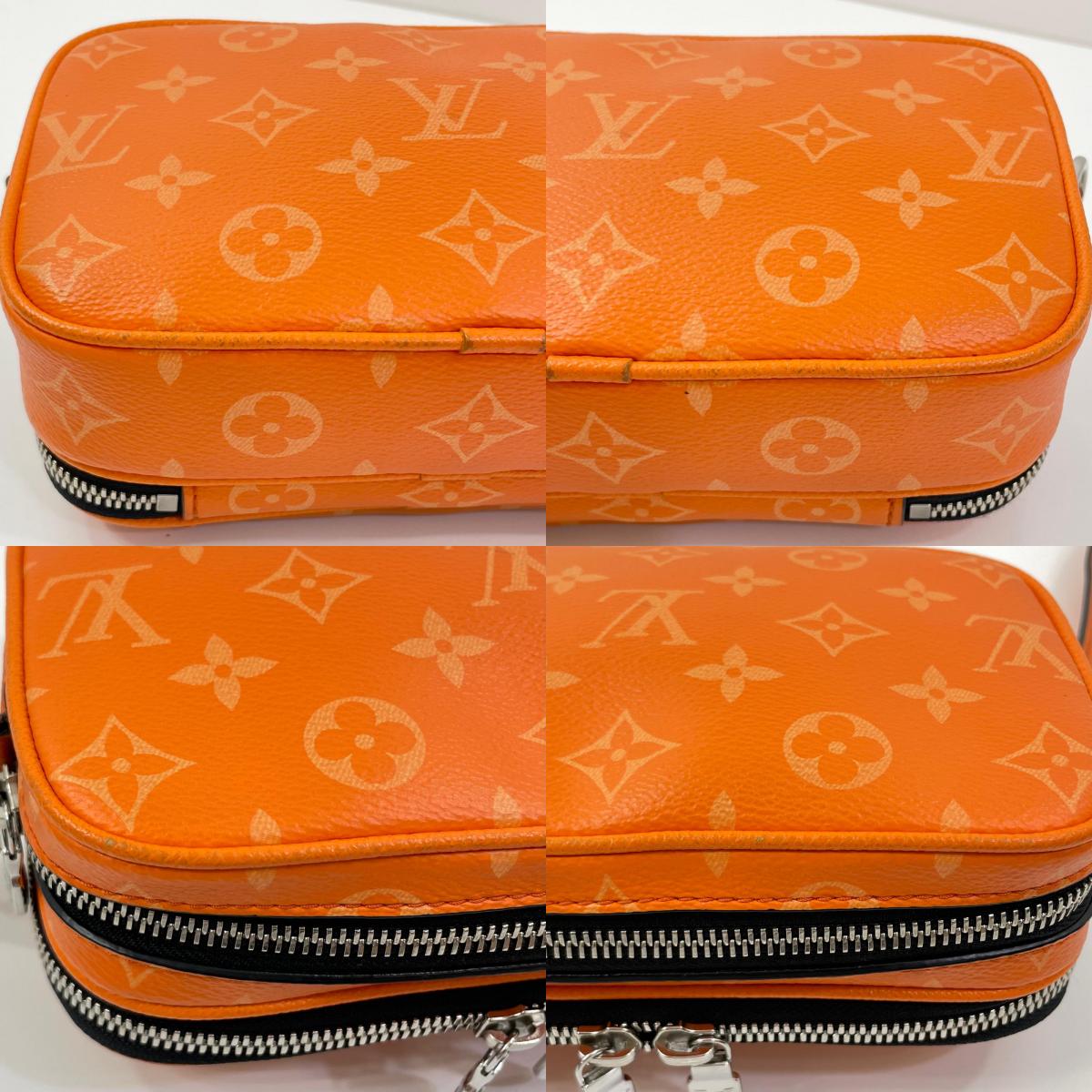 【中古】LOUIS VUITTON | ルイ・ヴィトン アルファ ウェアラブル ウォレットNV タイガラマ ショルダーバッグ M31073 オレンジ【尾張小牧店】