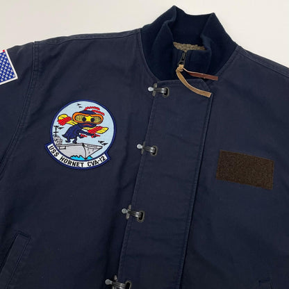【中古】WAIPER | ワイパー USN デッキジャケット ミリタリージャケット ネイビー サイズ：42【尾張小牧店】