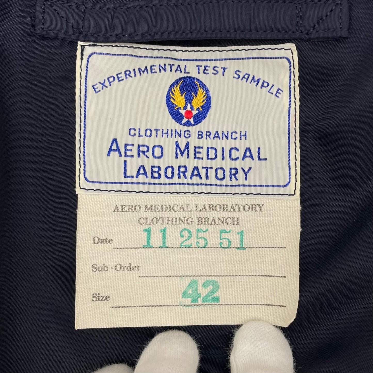 【中古】The REAL McCOY'S | ザリアルマッコイズ L-2A テストサンプル フライトジャケット ネイビー サイズ：42【尾張小牧店】