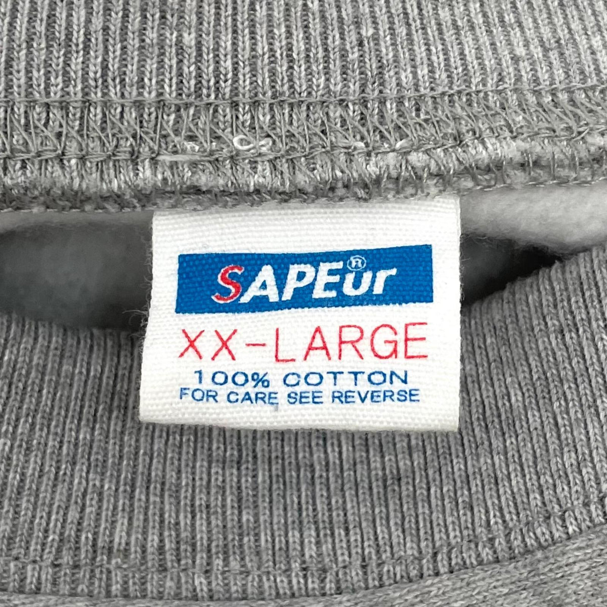 【中古】SAPEur | サプール ロッドマン×スネーク　裏起毛　長袖スウェット グレー サイズ：XXL【尾張小牧店】