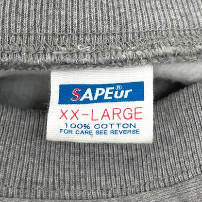【中古】SAPEur | サプール ロッドマン×スネーク　裏起毛　長袖スウェット グレー サイズ：XXL【尾張小牧店】