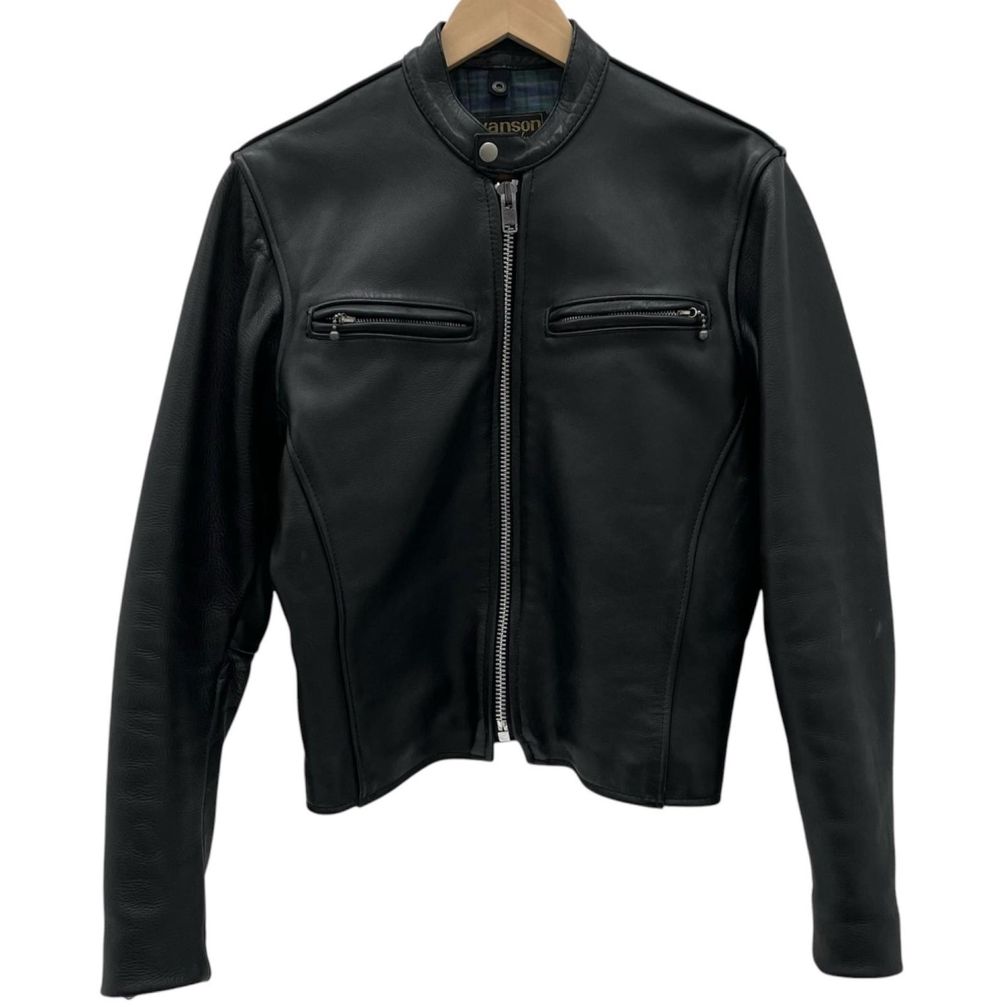 【中古】VANSON | バンソン COMET ライダースジャケット ブラック サイズ：36【尾張小牧店】