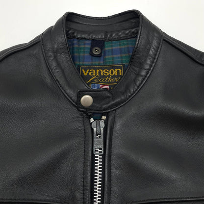 【中古】VANSON | バンソン COMET ライダースジャケット ブラック サイズ：36【尾張小牧店】