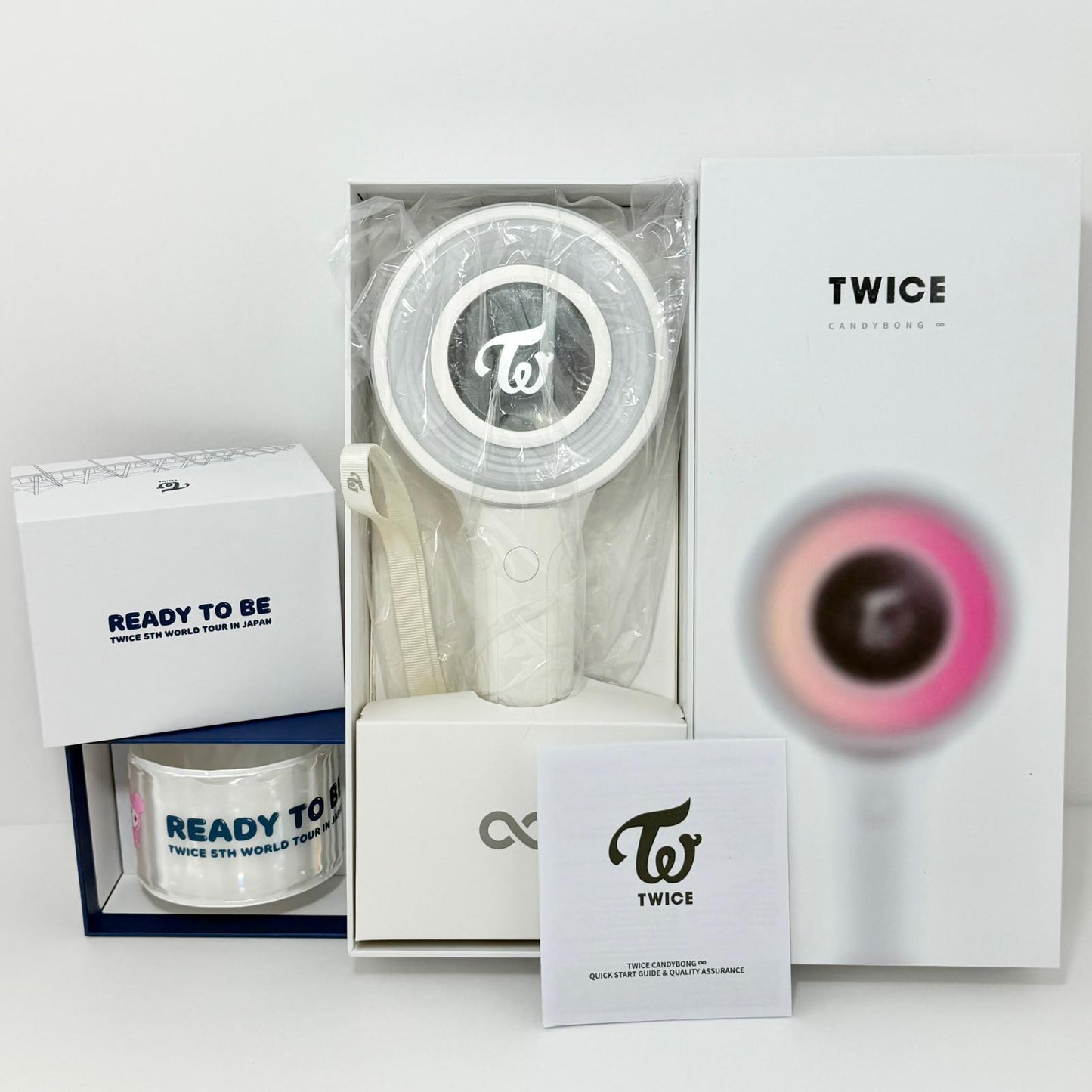 【中古】 アイドルグッズ TWICE ペンライト ライトバンド CANDYBONG ∞ READY TO BE 【アイドル】【専】【尾張小牧店】
