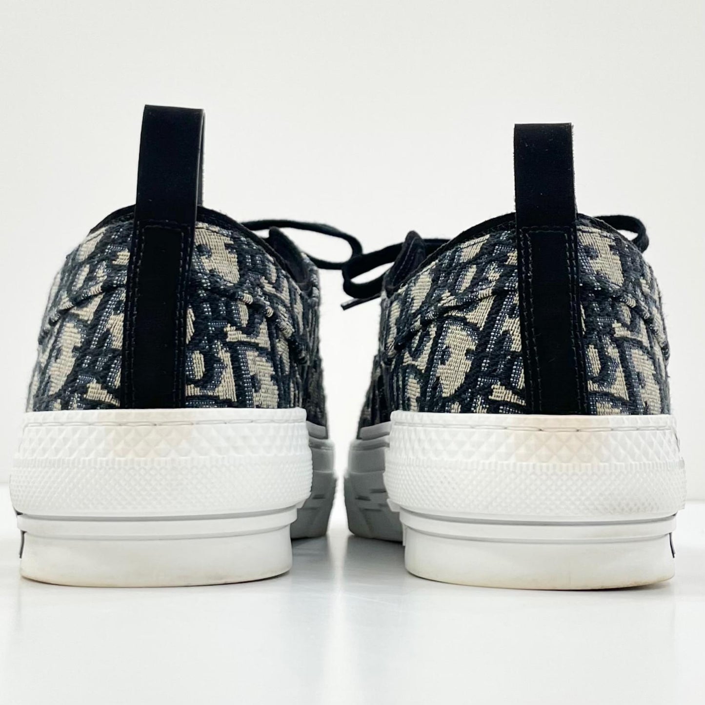 【中古】Christian Dior | クリスチャンディオール B23 リーグ オブリークジャカード ロートップ スニーカー 3SN249ZSA_H961 ブラック×ベージュ サイズ：42 1/2【尾張小牧店】