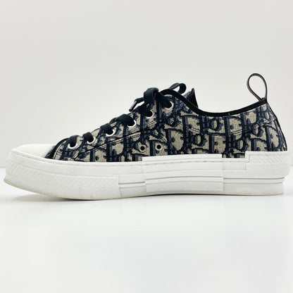 【中古】Christian Dior | クリスチャンディオール B23 リーグ オブリークジャカード ロートップ スニーカー 3SN249ZSA_H961 ブラック×ベージュ サイズ：42 1/2【尾張小牧店】