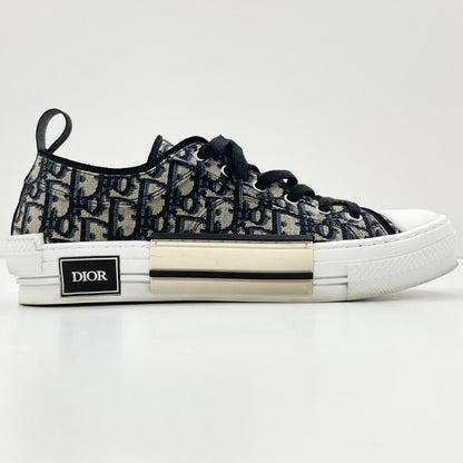 【中古】Christian Dior | クリスチャンディオール B23 リーグ オブリークジャカード ロートップ スニーカー 3SN249ZSA_H961 ブラック×ベージュ サイズ：42 1/2【尾張小牧店】