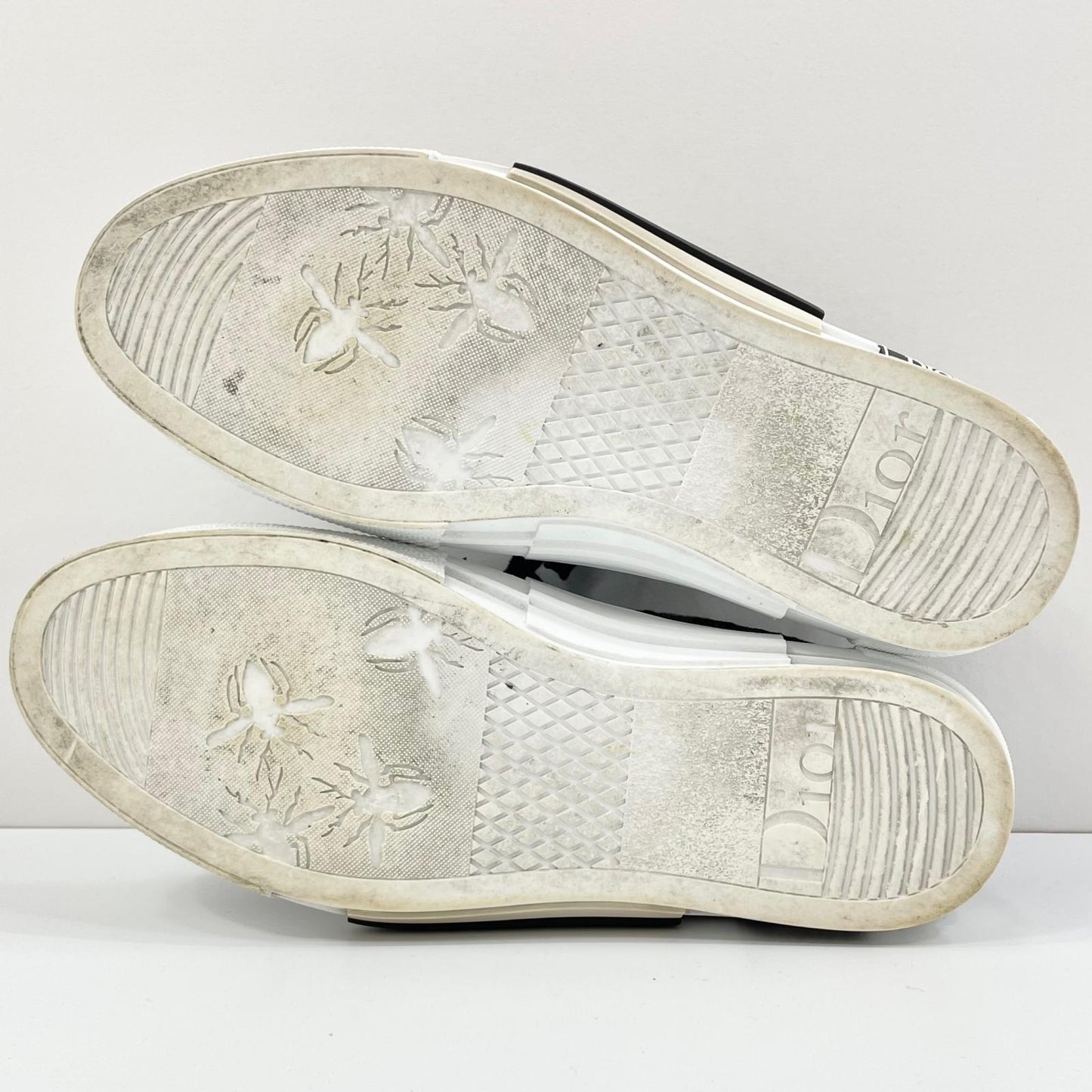 【中古】Christian Dior | クリスチャンディオール B23 リーグ オブリークジャカード ロートップ スニーカー 3SN249ZSA_H961 ブラック×ベージュ サイズ：42 1/2【尾張小牧店】