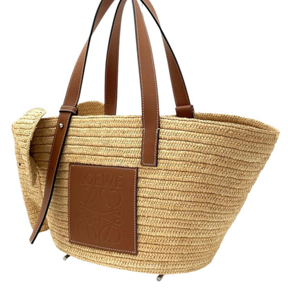 【中古】LOEWE | ロエベ　エレファンバスケット トートバッグ A546T21X01　アイボリー【尾張小牧店】