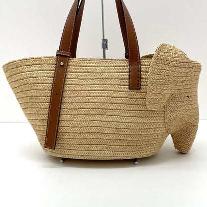 【中古】LOEWE | ロエベ　エレファンバスケット トートバッグ A546T21X01　アイボリー【尾張小牧店】