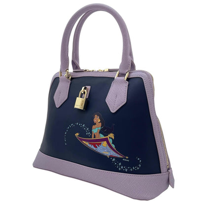【中古】Samantha Thavasa | サマンサタバサ １００周年ディズニー　2wayバッグ　ハンドバッグ　ショルダーバッグ パープル×ネイビー【尾張小牧店】