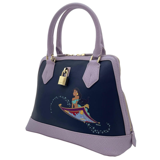 【中古】Samantha Thavasa | サマンサタバサ １００周年ディズニー　2wayバッグ　ハンドバッグ　ショルダーバッグ パープル×ネイビー【尾張小牧店】