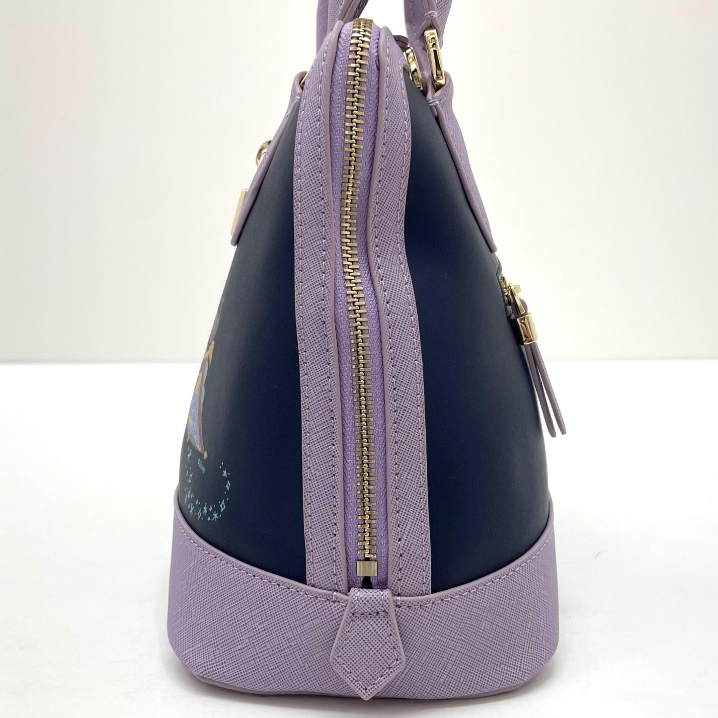 【中古】Samantha Thavasa | サマンサタバサ １００周年ディズニー　2wayバッグ　ハンドバッグ　ショルダーバッグ パープル×ネイビー【尾張小牧店】
