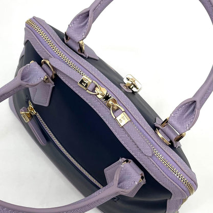 【中古】Samantha Thavasa | サマンサタバサ １００周年ディズニー　2wayバッグ　ハンドバッグ　ショルダーバッグ パープル×ネイビー【尾張小牧店】