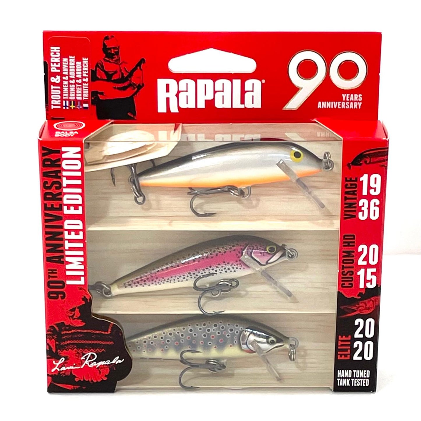 【フィッシング/釣り/釣具/ルアー】 RAPALA | ラパラ 90周年記念ルアーキット R90CDMDNT Countdown Mid Naturistic Trout Special【尾張小牧店】