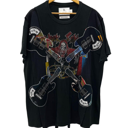 【中古】EMOTIONAL WORLD×DISCOVERED | エモーショナルワールド×ディスカバード 半袖Ｔシャツ ブラック サイズ：FreeSize【尾張小牧店】