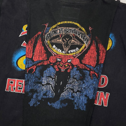 【中古】EMOTIONAL WORLD×DISCOVERED | エモーショナルワールド×ディスカバード 半袖Ｔシャツ ブラック サイズ：FreeSize【尾張小牧店】