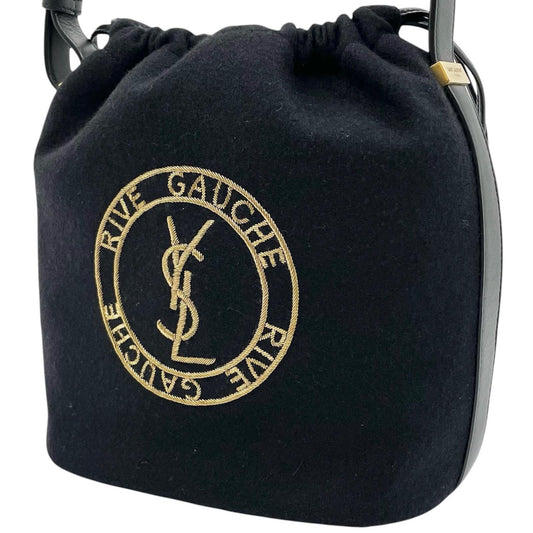 【中古】SAINT LAURENT | サンローランパリ リヴ ゴーシュ バケットバッグ ショルダーバッグ TCT710261 ブラック【尾張小牧店】